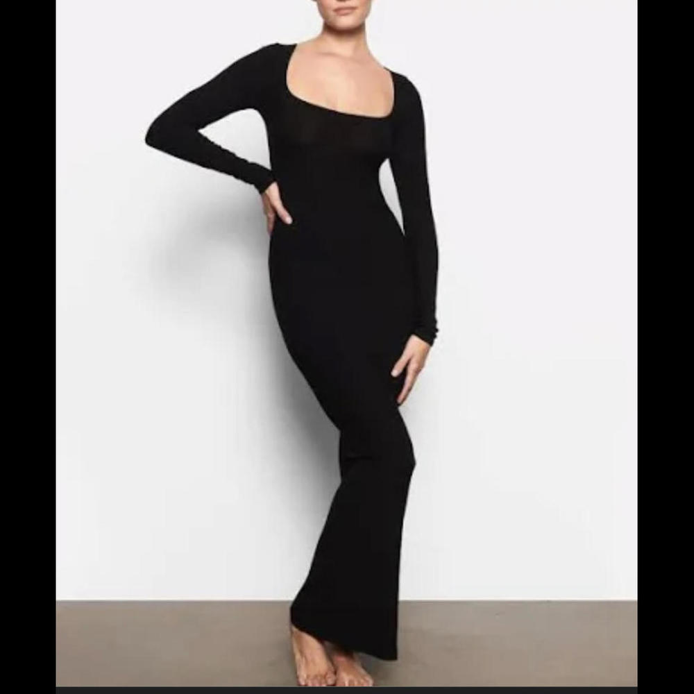 Skims Soft Lounge Long Sleeve Dress